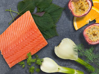 Lachs roh & mariniert