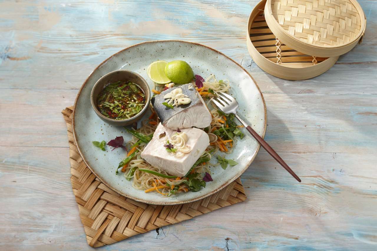 Rezept: Gedämpfte Gelbschwanzmakrele