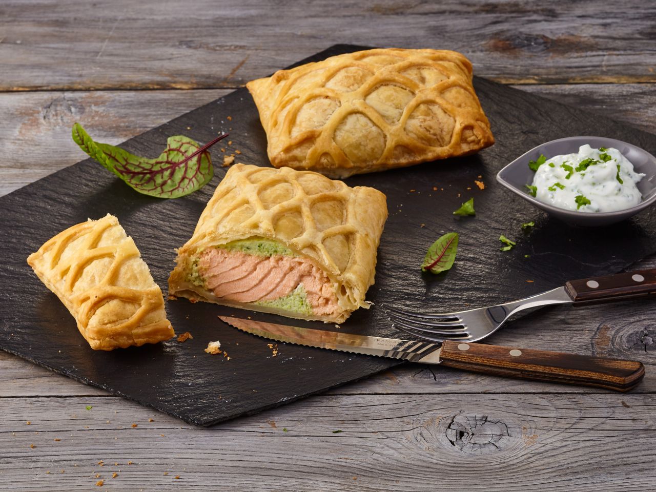 Lachsfilet in Blätterteig „Lord Nelson“