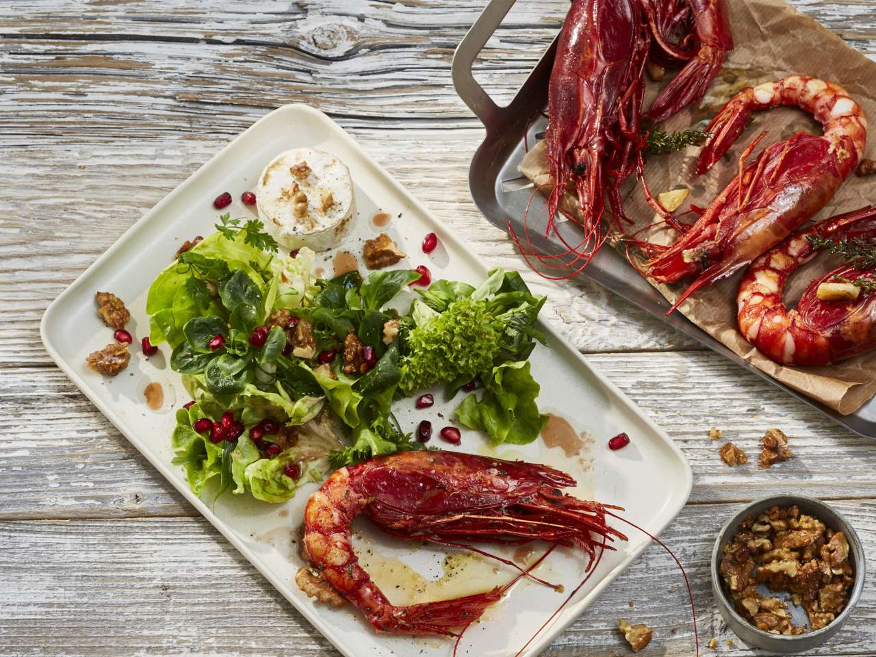 Rezept: Gamba Carabiniera mit Ziegenkäse Rezept: Gamba Carabiniera mit Ziegenkäse