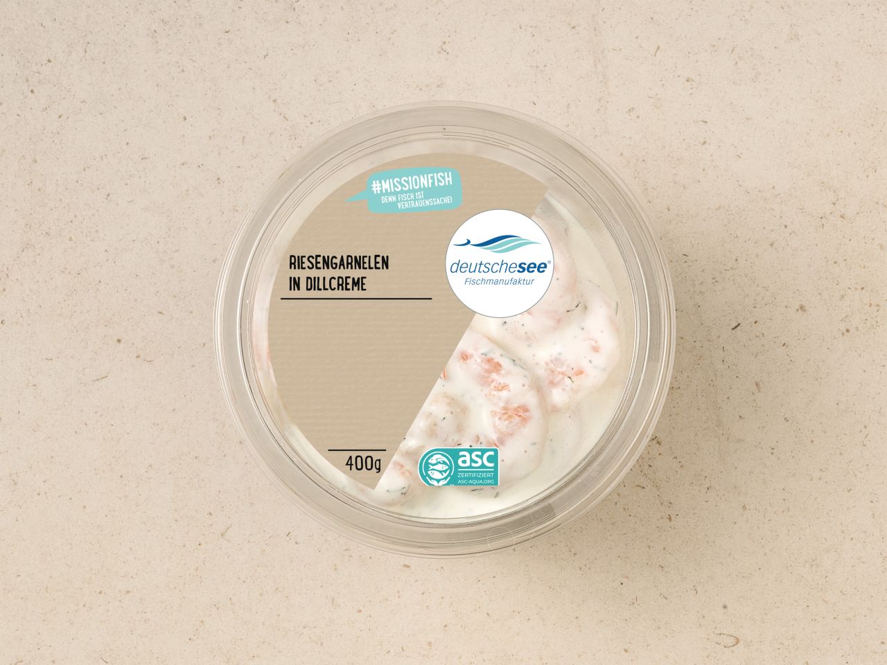 Riesengarnelen in Dillcreme · 400g