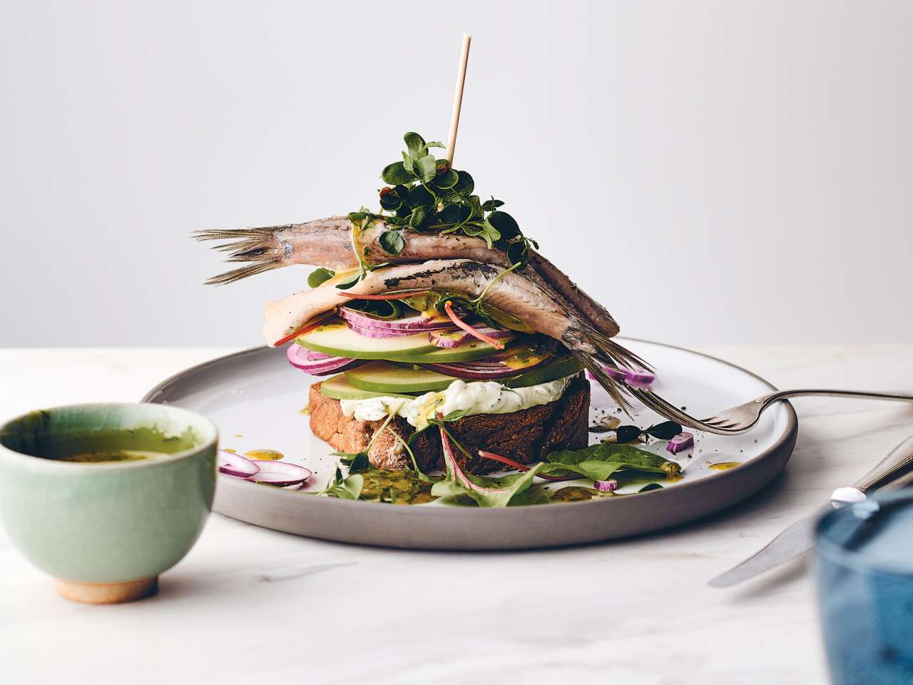 Rezept: Matjes auf Brot Rezept: Matjes auf Brot