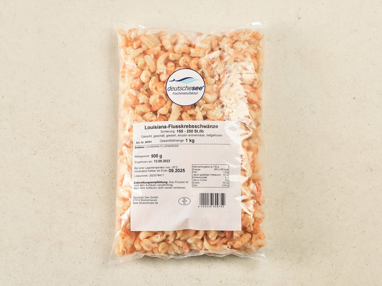 Louisiana-Flusskrebsschwänze · gekocht