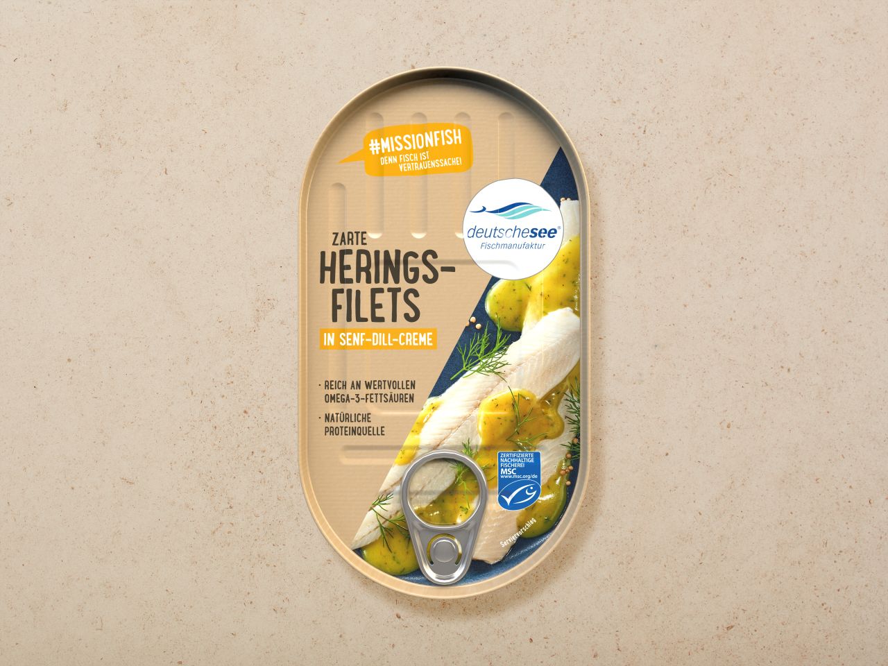 Heringsfilets in Senf-Dill-Creme Heringsfilets in Senf-Dill-Creme