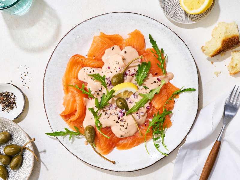 Räucherlachs mit Thunfischcreme