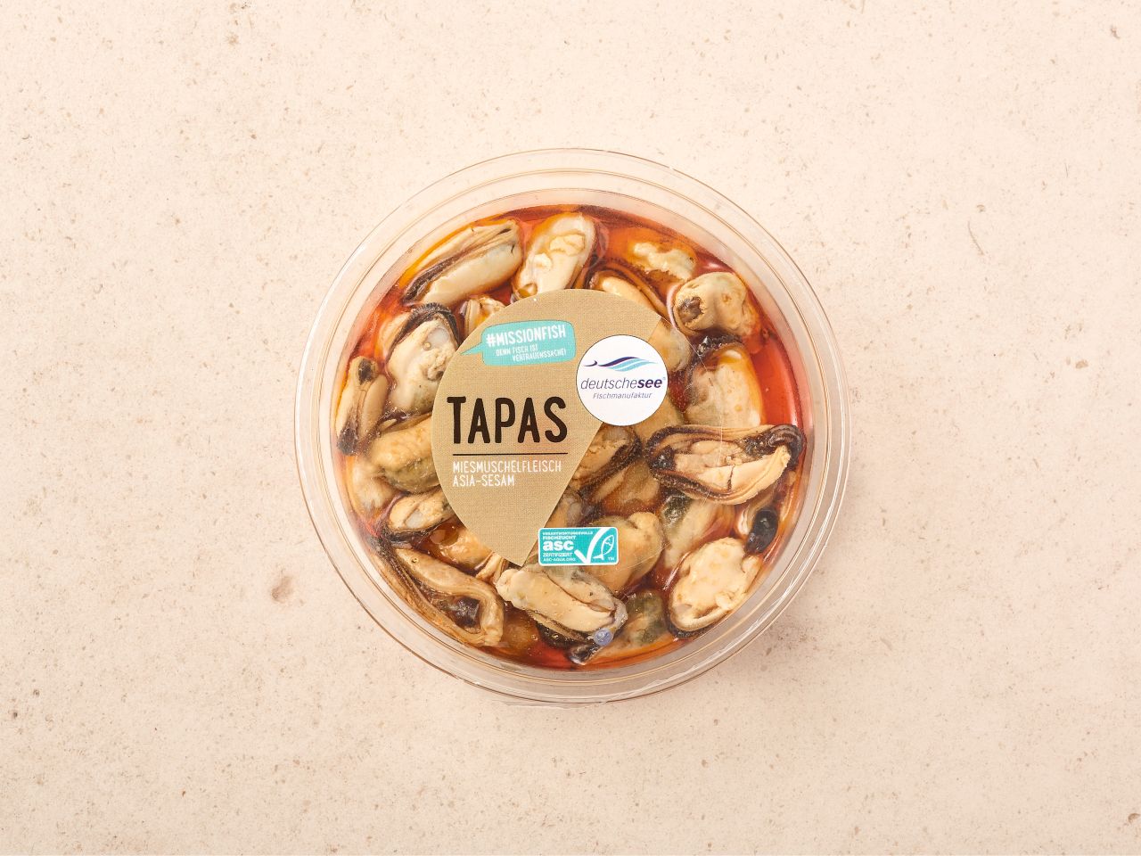 Tapas »Miesmuschelfleisch Asia-Sesam«