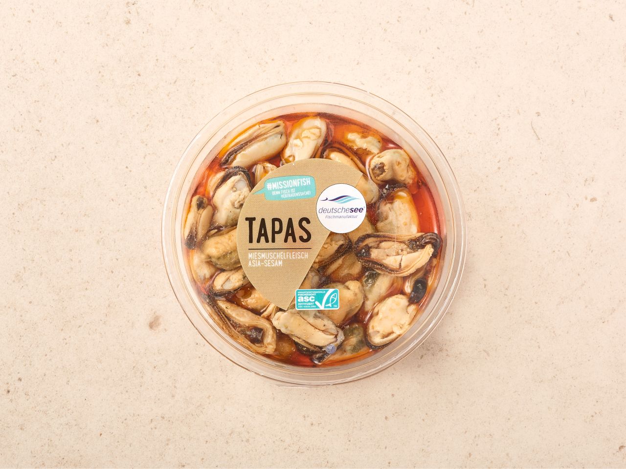 Tapas »Miesmuschelfleisch Asia-Sesam« Tapas »Miesmuschelfleisch Asia-Sesam«