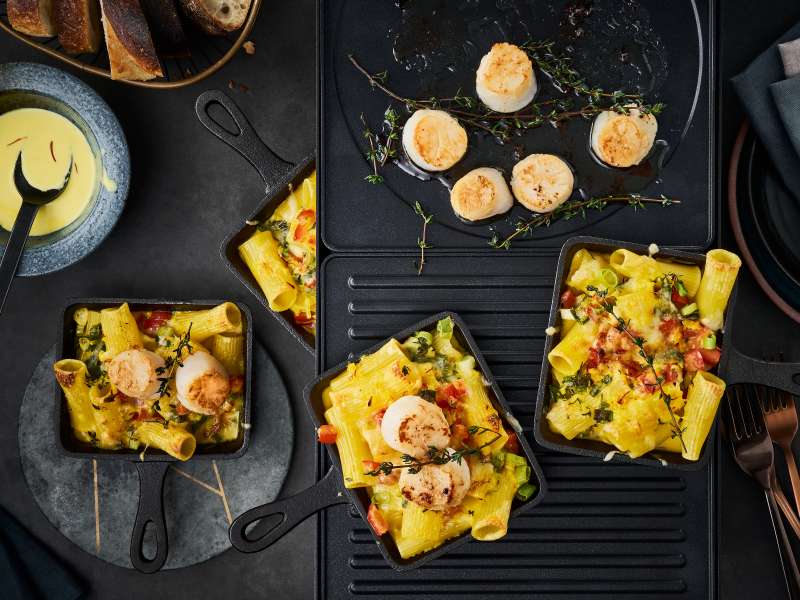 Kammmuschel Raclette