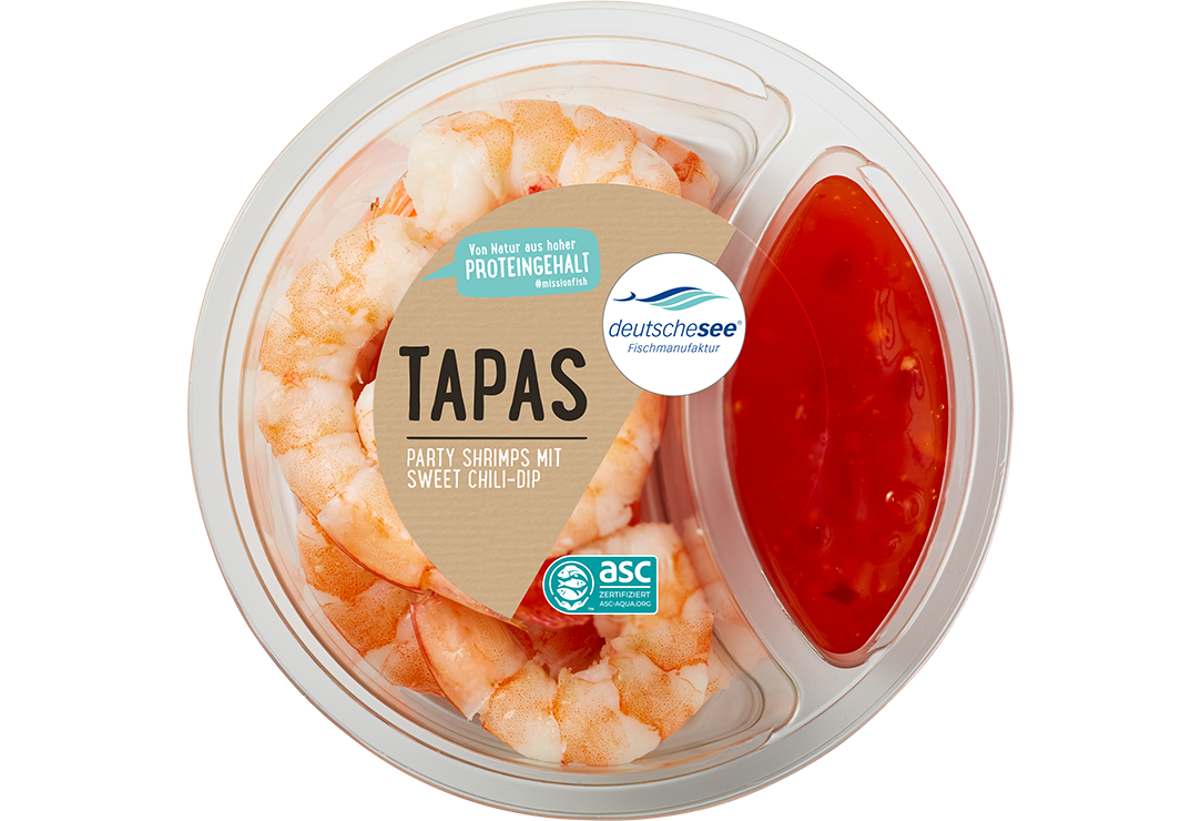 Party Shrimps mit Sweet Chili-Dip