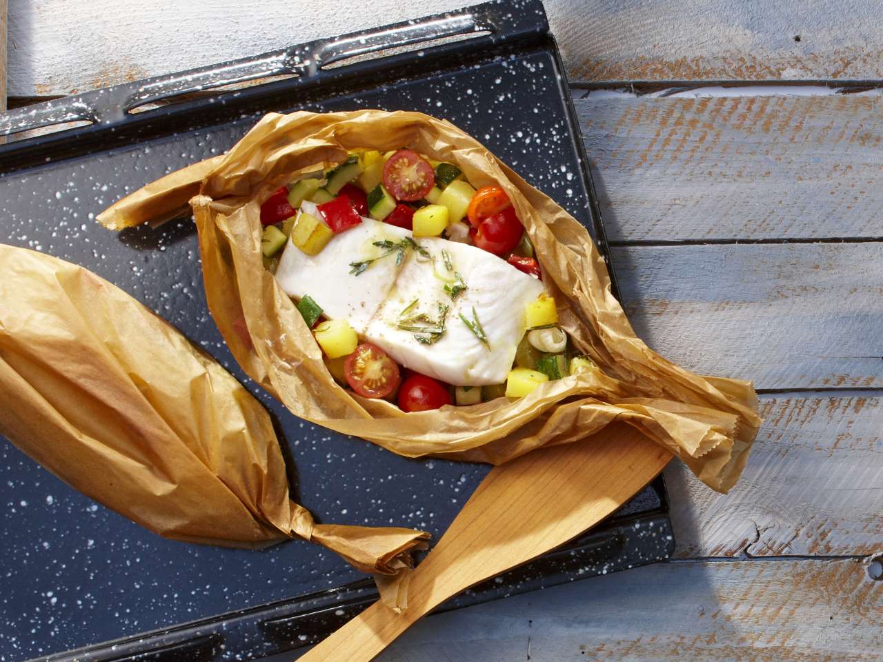 Victoriasee-Barsch-Gemüse-Päckchen Victoriasee-Barsch-Gemüse-Päckchen