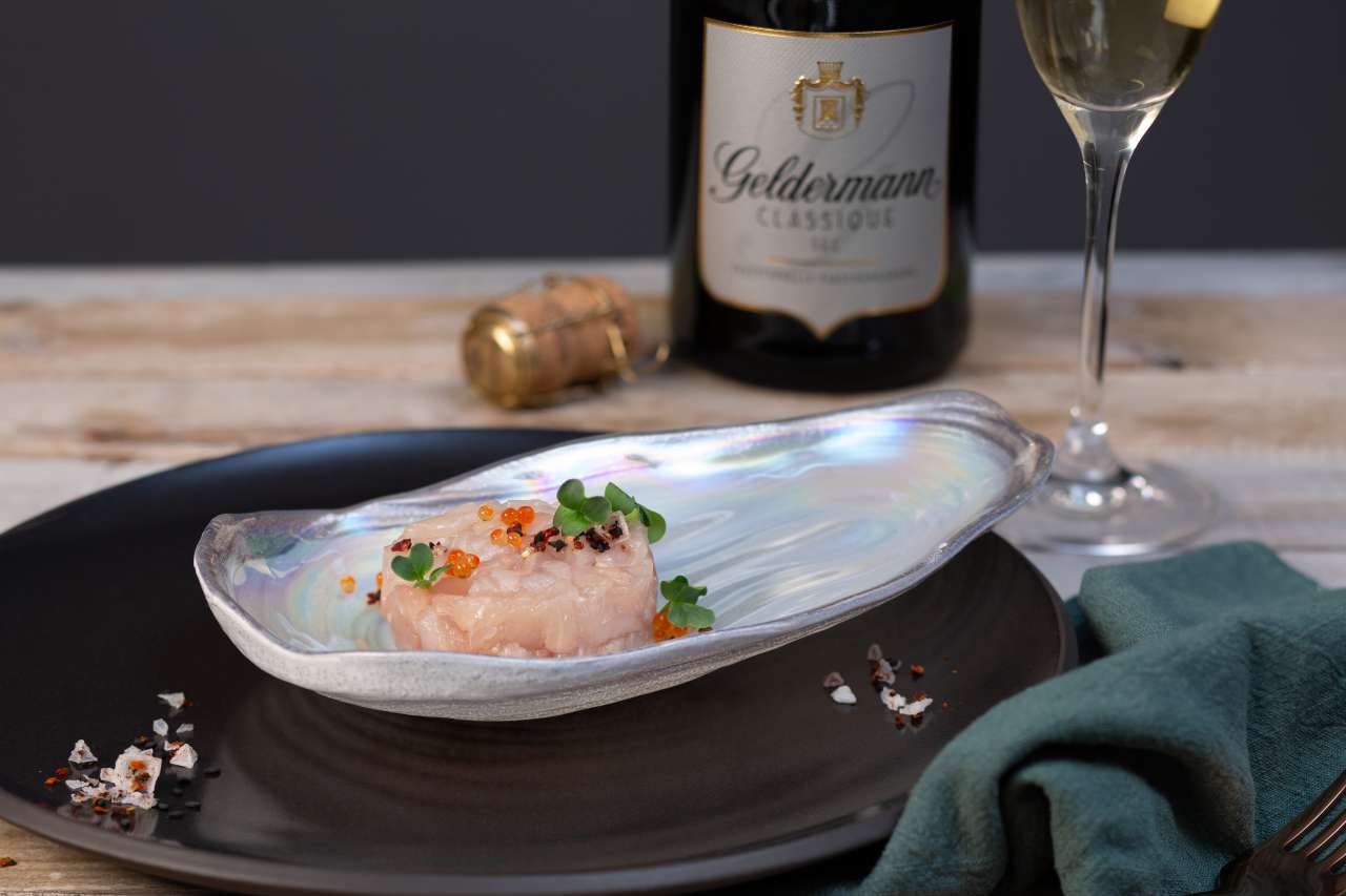 Rezept: Heiß angegossenes Forellentatar Rezept: Heiß angegossenes Forellentatar