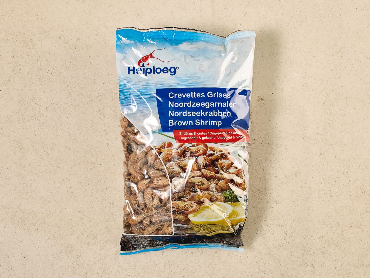 Nordseekrabben · ungepult mit Kopf und Schale Nordseekrabben · ungepult mit Kopf und Schale