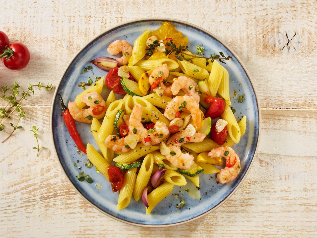 Schnelle Garnele »Nach mediterraner Art« Schnelle Garnele »Nach mediterraner Art«