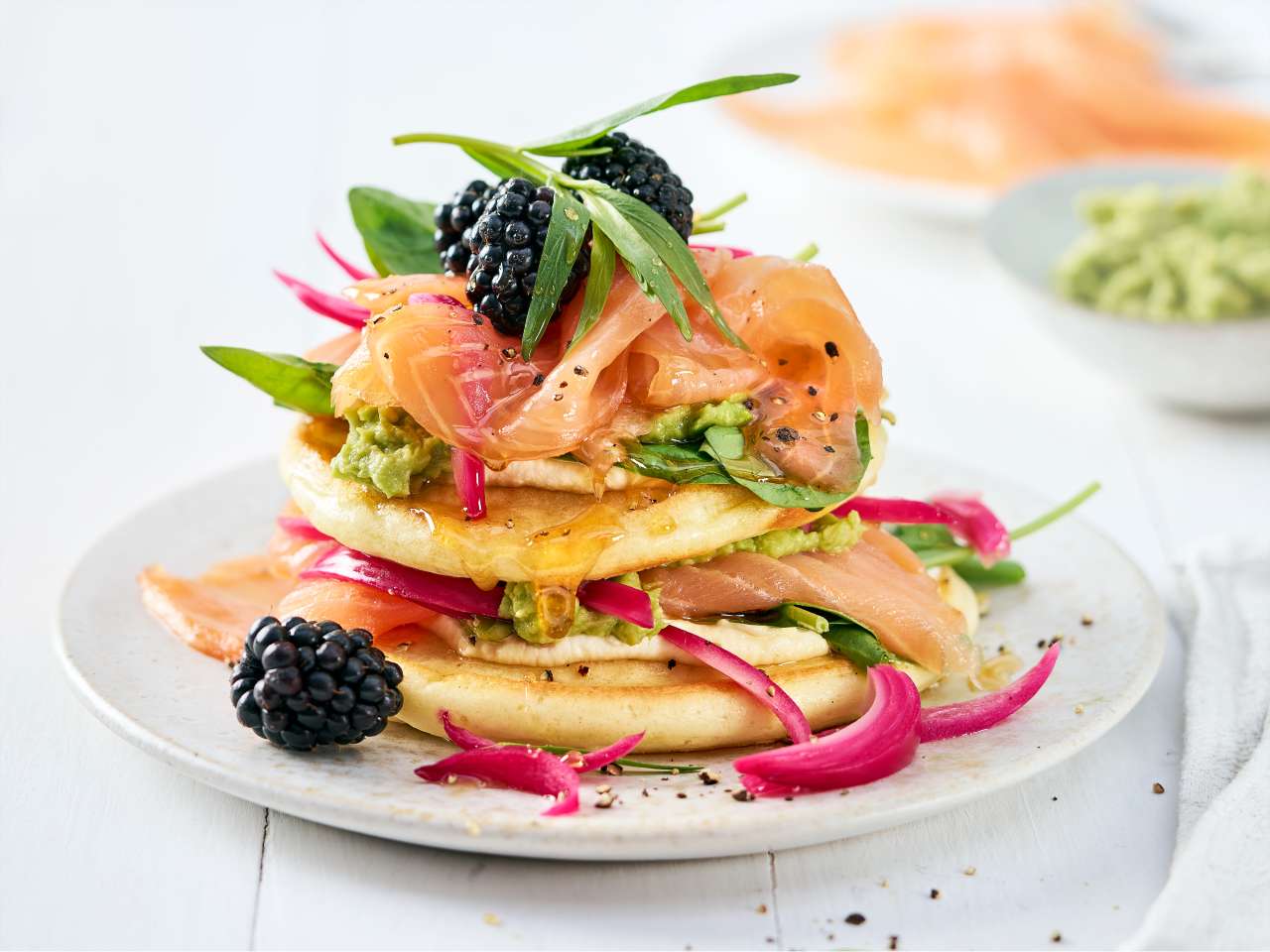 Rezept: Pancakes mit Räucherlachs