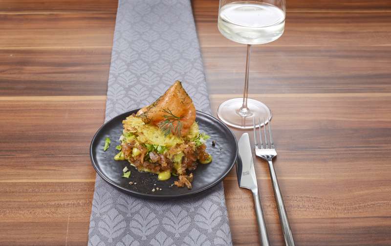 Röstiburger mit Graved Lachs