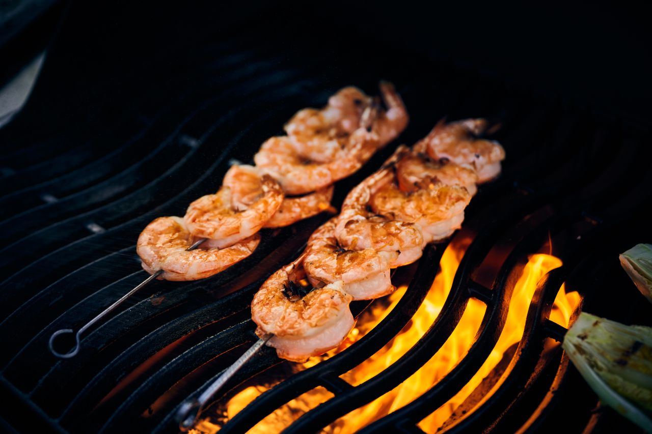 Garnelen grillen