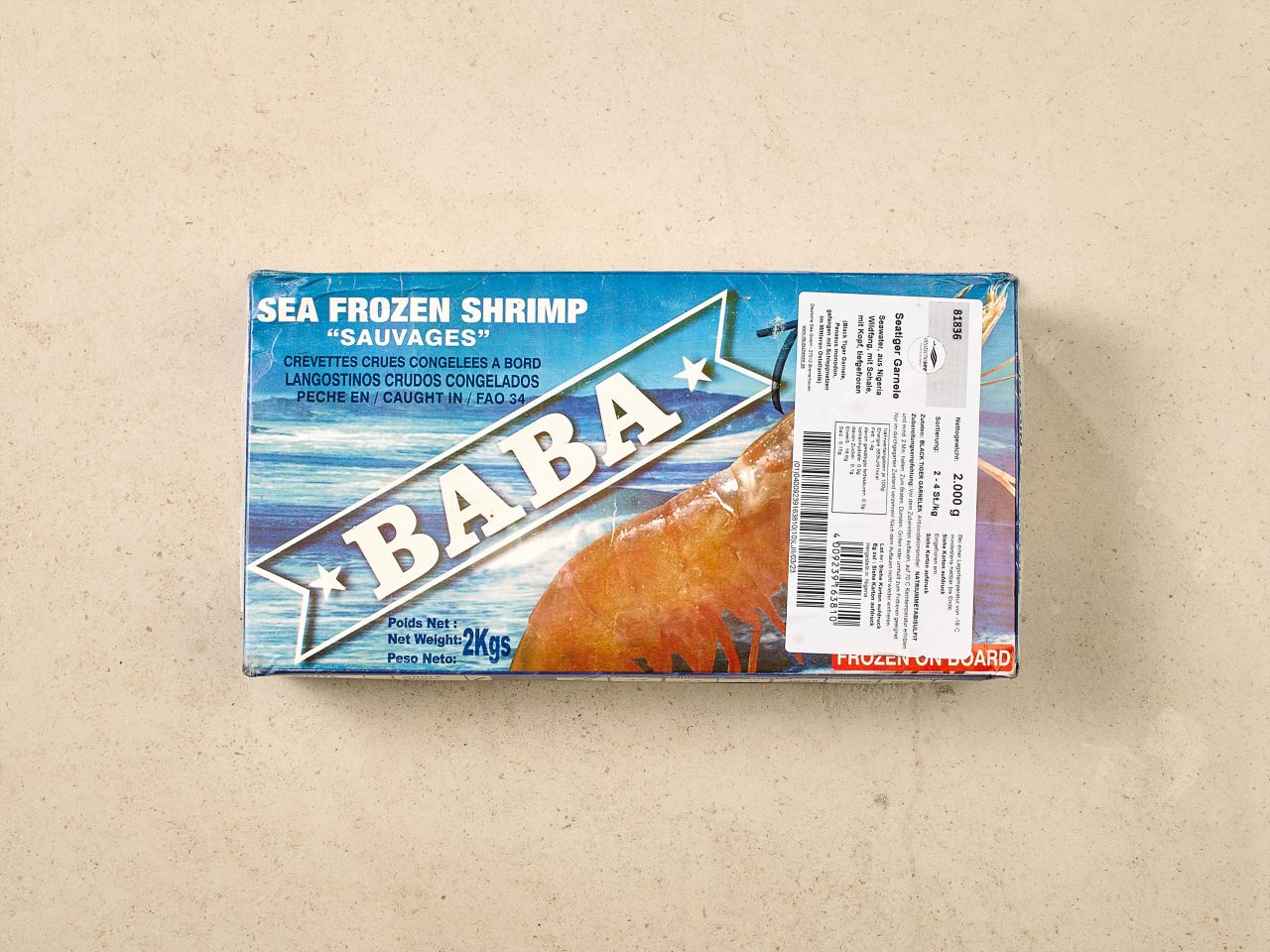 Sea Tiger Garnelen · 4-8 Stück · 2kg