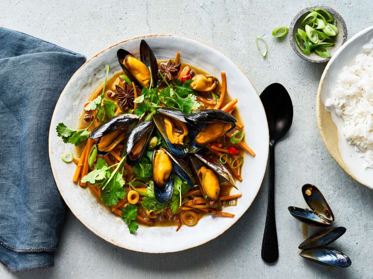 Miesmuscheln Szechuan Style