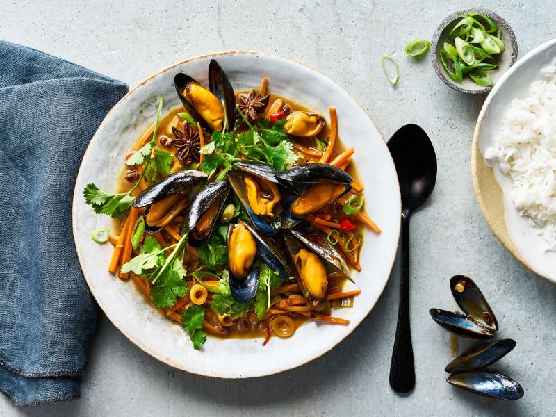 Miesmuscheln Szechuan Style