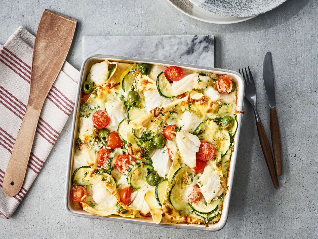 Mediterraner Fischauflauf 