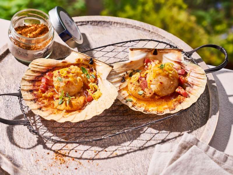 Jakobsmuschel Cajun Style