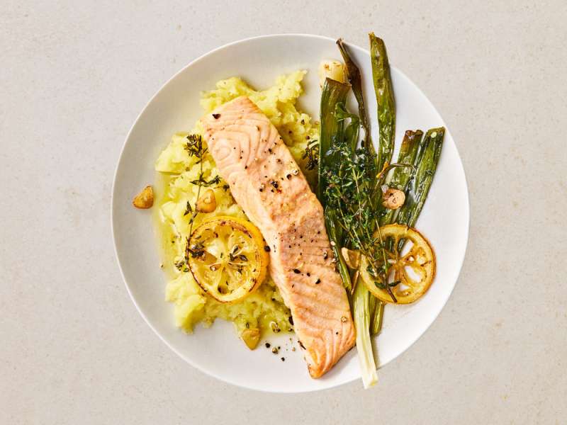 Zitronenlachs aus dem Ofen