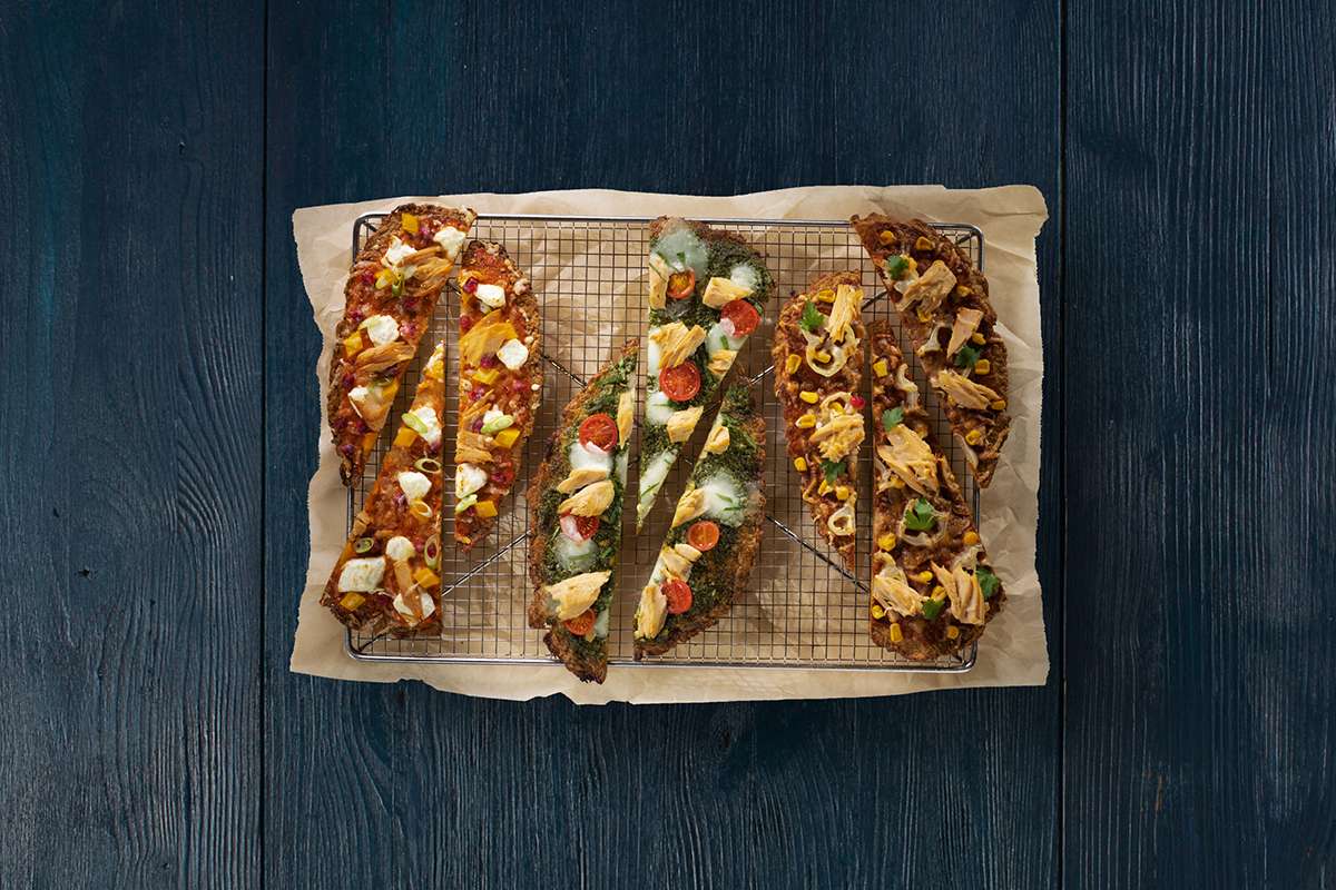 Thunfisch-Pizzaboden