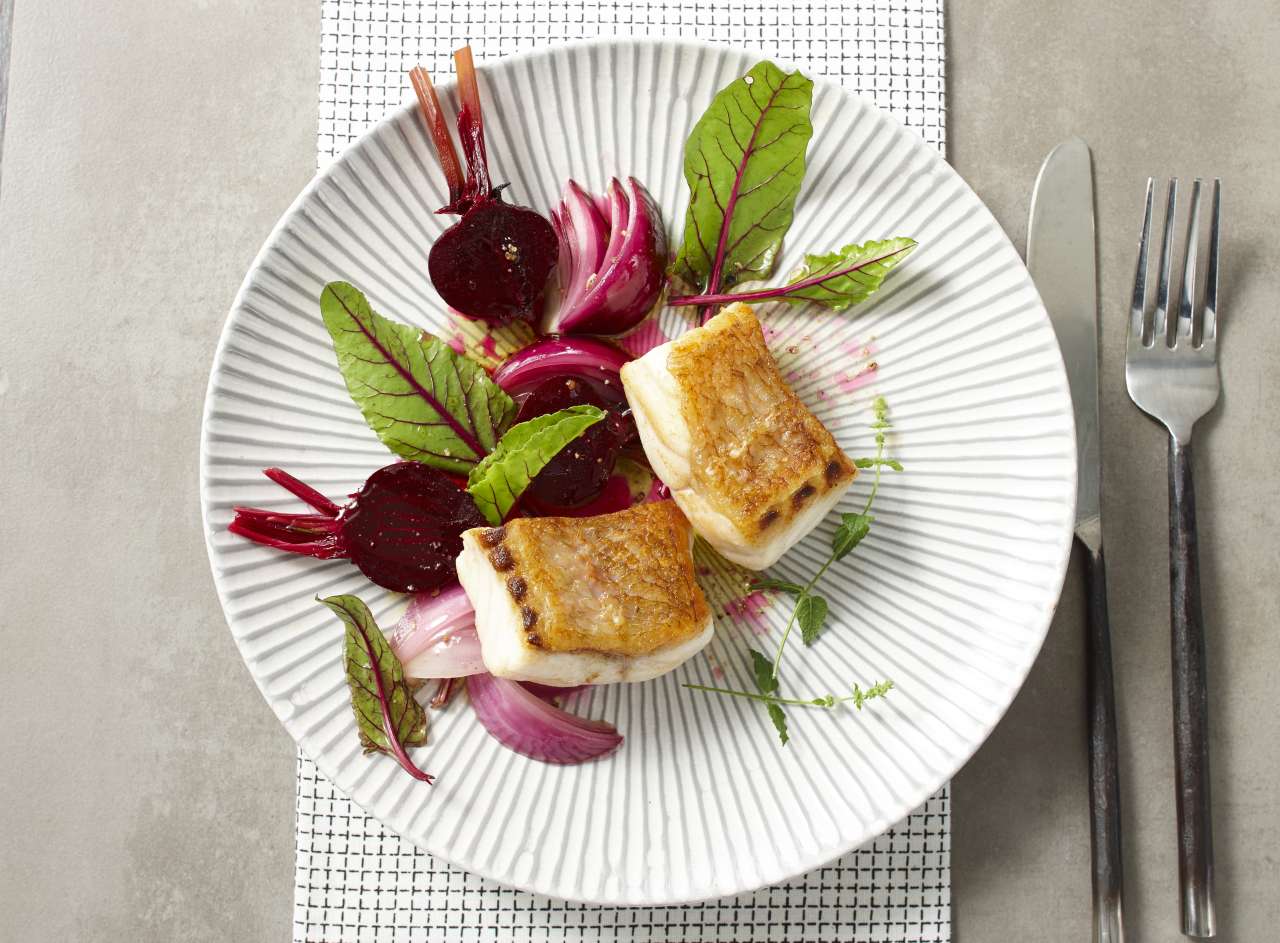 Rotbarsch mit Rote-Bete-Salat