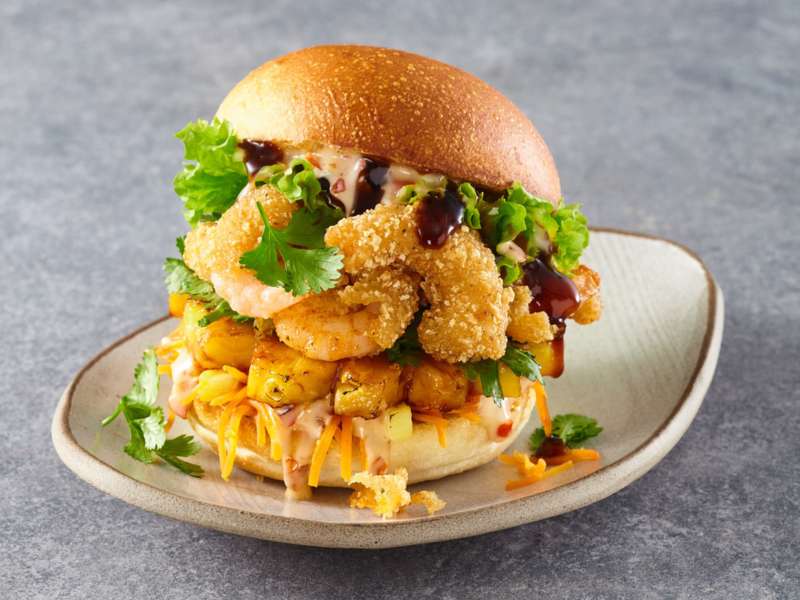 Crispy Garnelen Burger   Crispy Garnelen Burger