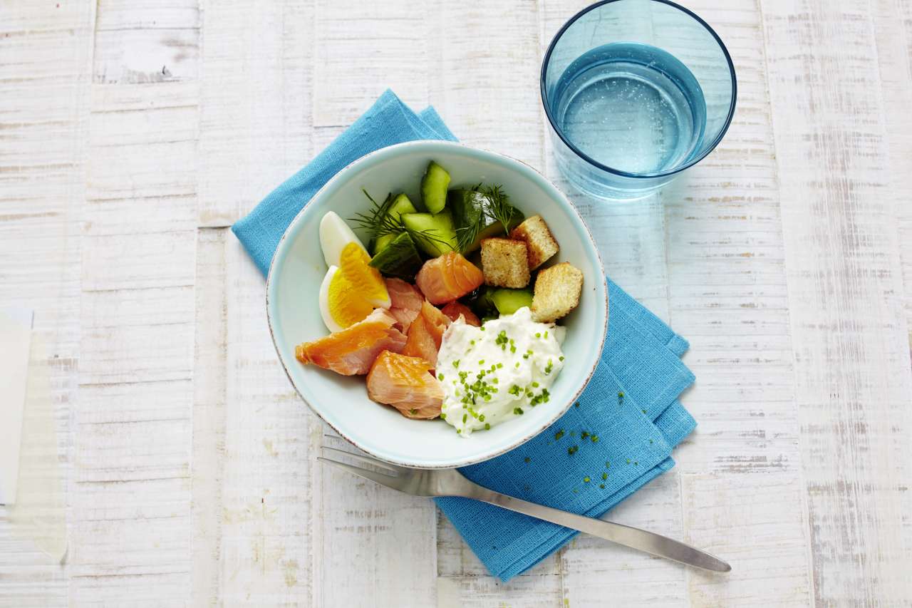 Rezept: Brunch-Bowl mit Stremellachs