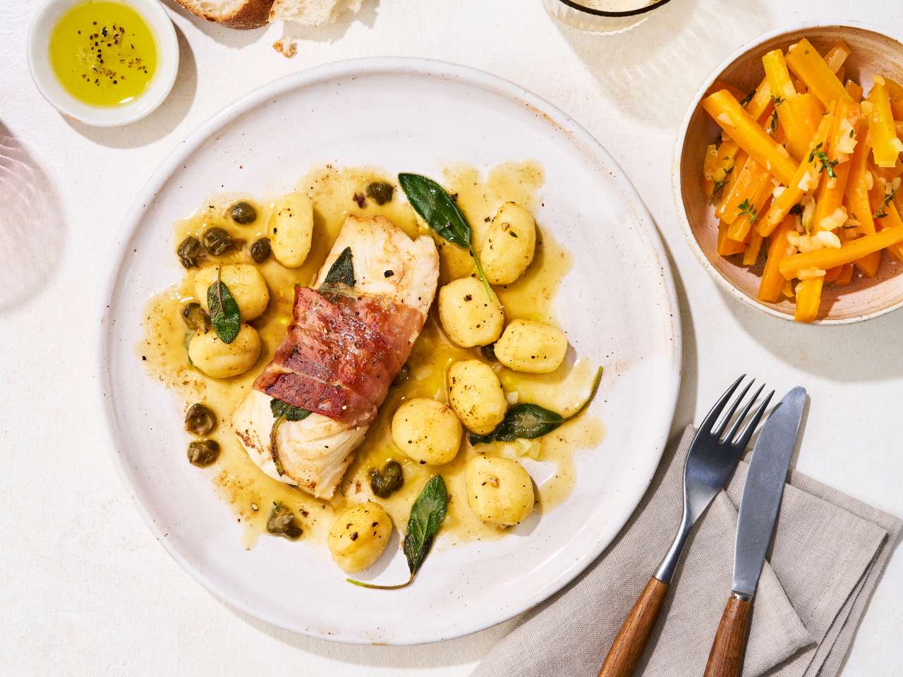 Kabeljau alla Saltimbocca Romana