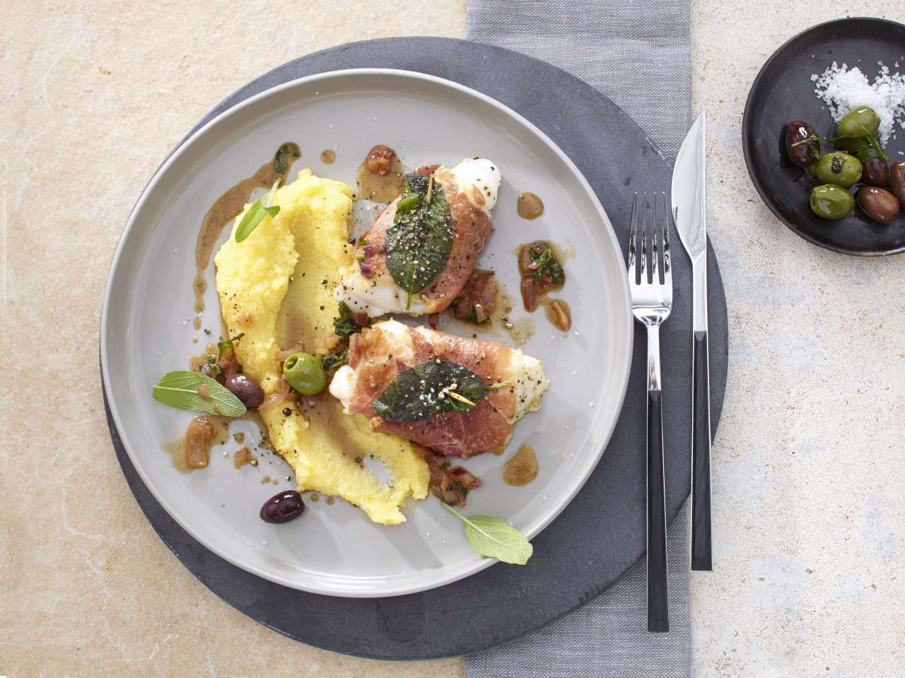 Saltimbocca vom Seeteufel