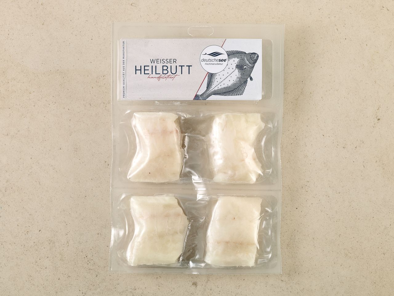 Weißer Heilbutt · Handfiletierte Portionen · TK