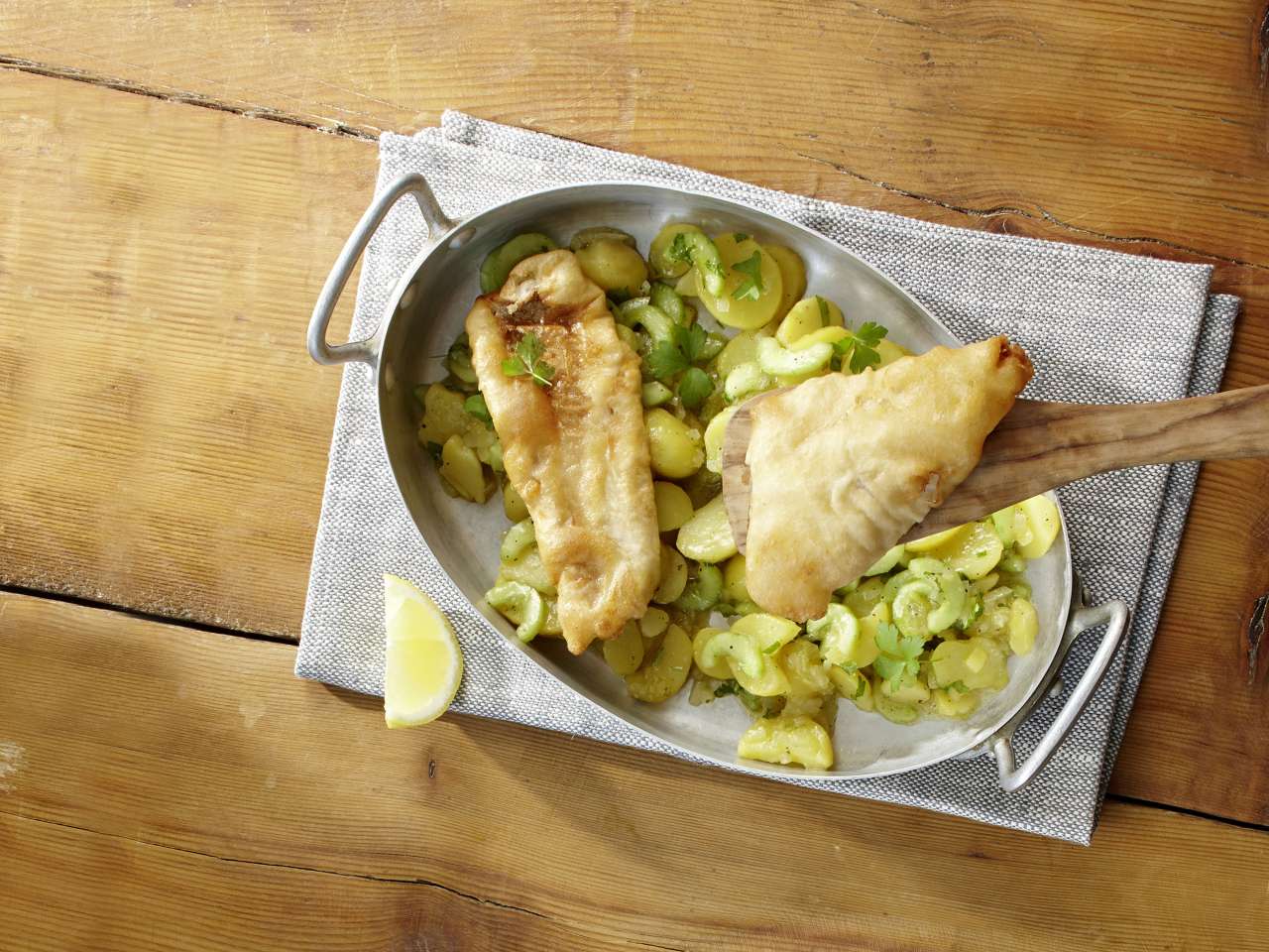 Backfisch mit Kartoffelsalat