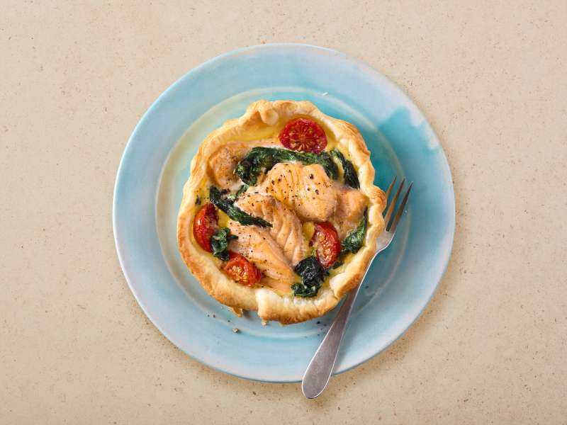 Lachs-Spinat-Quiche