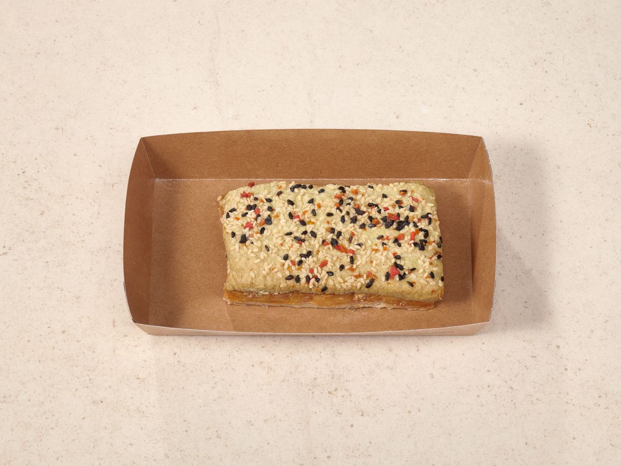 Räucherschnitte »Wasabi-Meerrettich-Sesam«