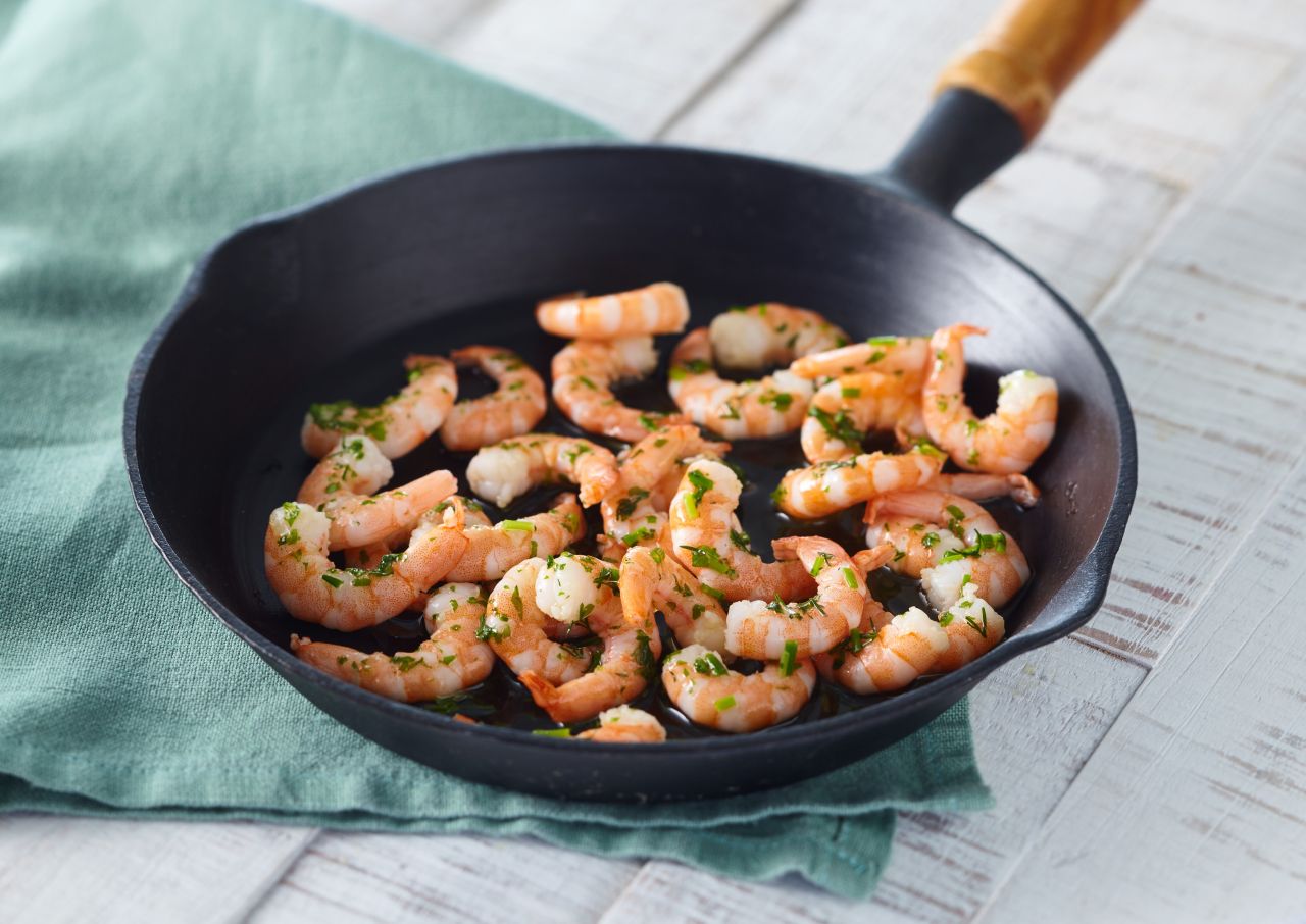 Garnelenpfännchen "Kräuter-Knoblauch" Garnelenpfännchen "Kräuter-Knoblauch"