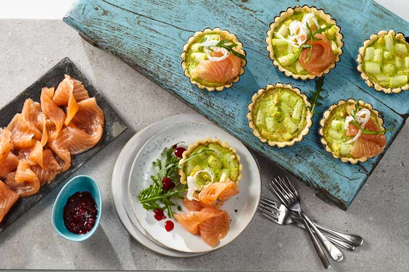 Spargelquiche mit Arctic Rose®-Räucherlachs