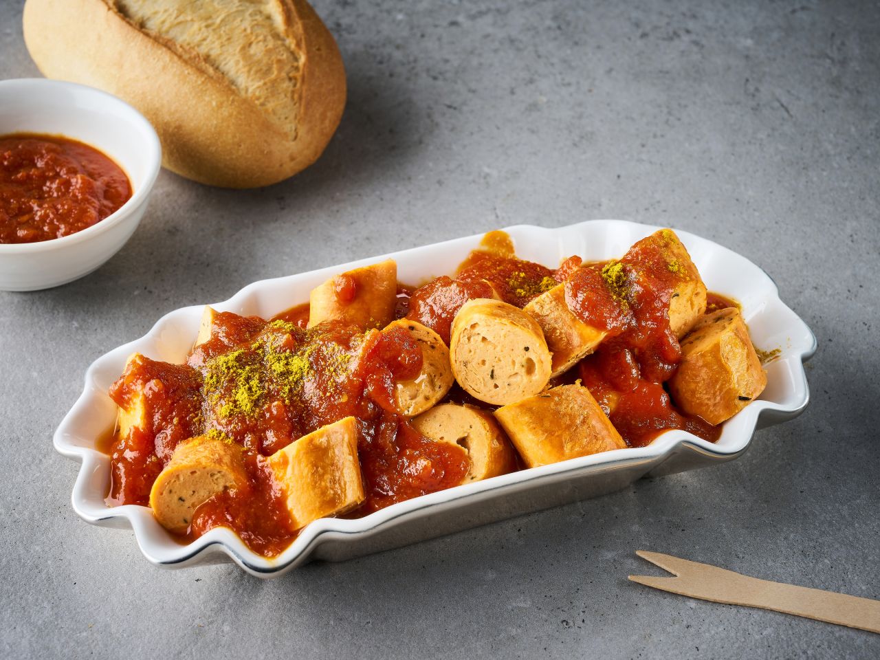 Lachsbratwurst »Parmesan« · High Protein