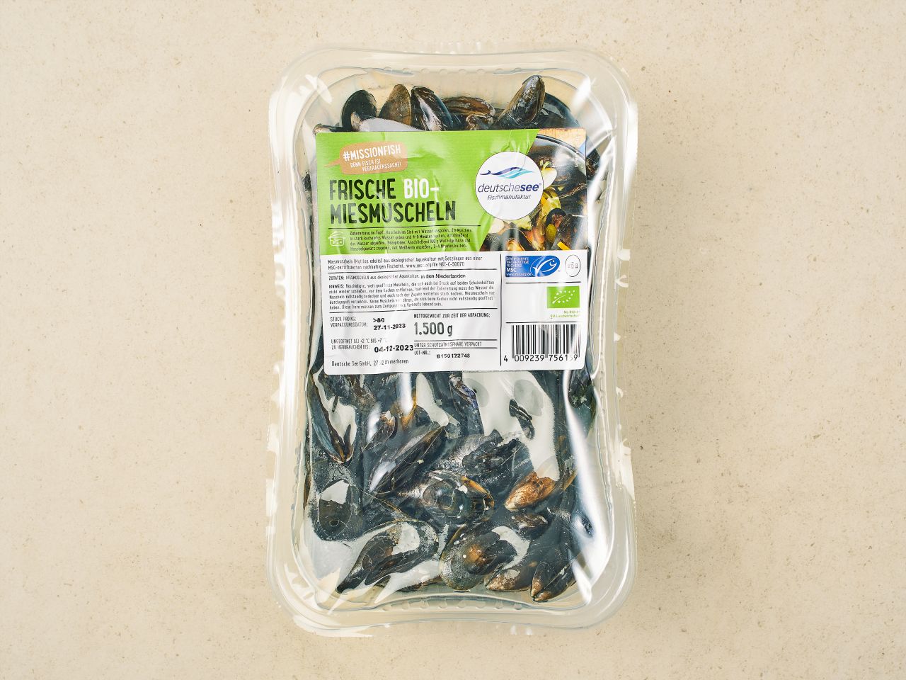 Bio-Miesmuscheln · Größe S