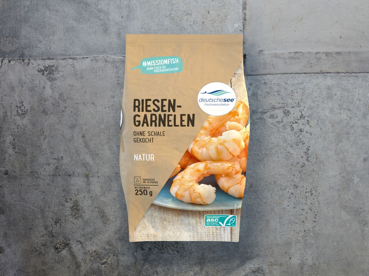 Riesengarnelen ohne Schale · Gekocht