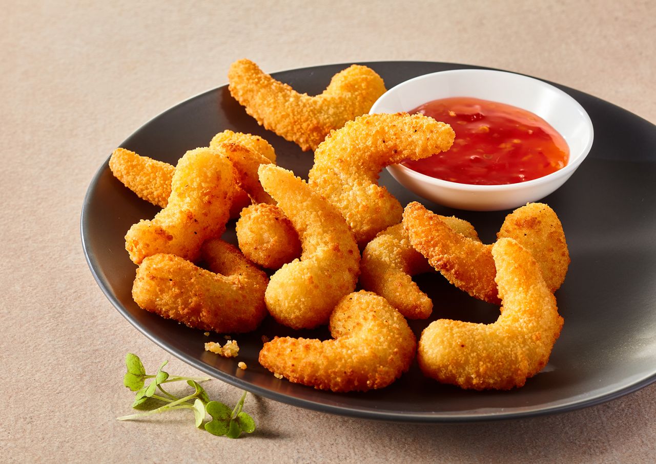 Panierte Garnele mit Sweet Chili Dip Panierte Garnele mit Sweet Chili Dip