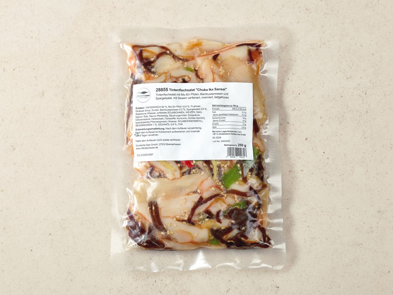 Tintenfischsalat »Chuka Ika Sansai« · TK