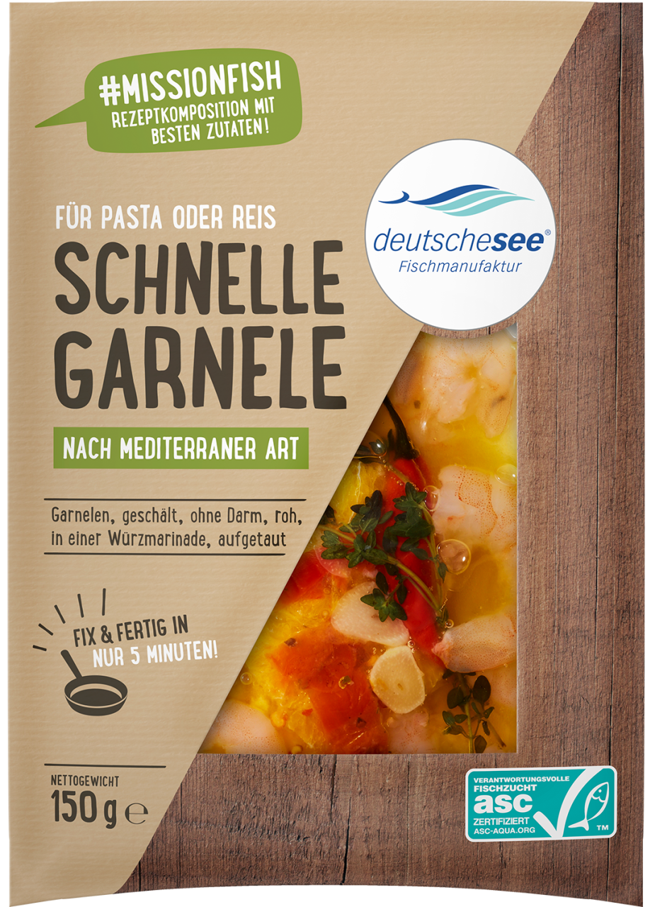 Schnelle Garnele nach Mediterraner Art Schnelle Garnele nach Mediterraner Art