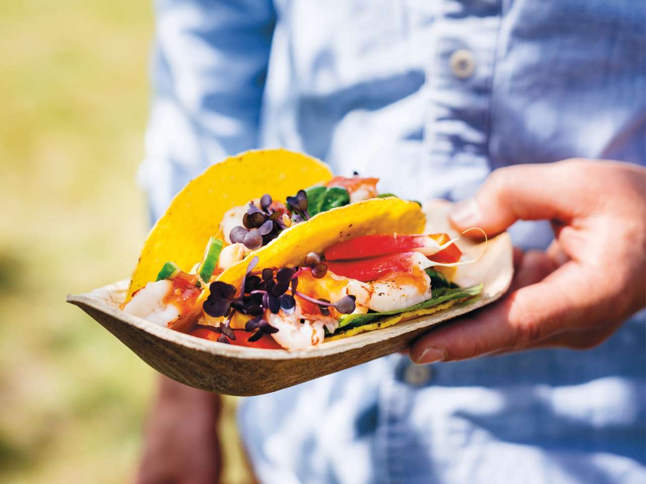 Garnelen-Tacos mit Tomatensalsa