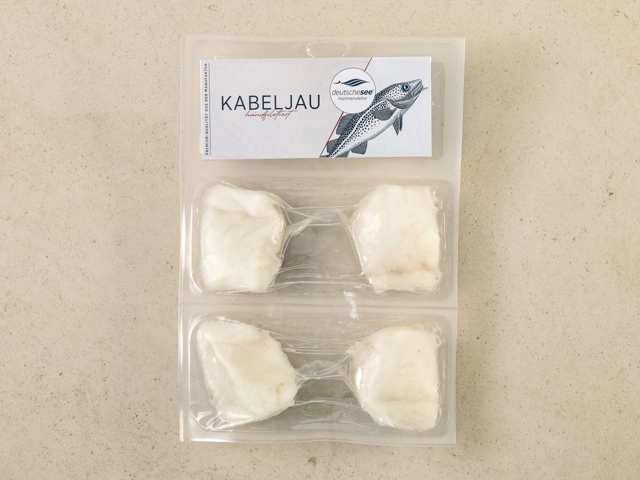 Kabeljau · Handfiletierte Portionen · TK