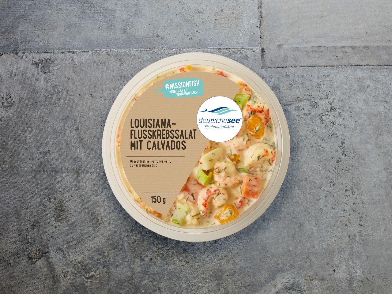Louisiana-Flusskrebssalat mit Calvados  · 150g
