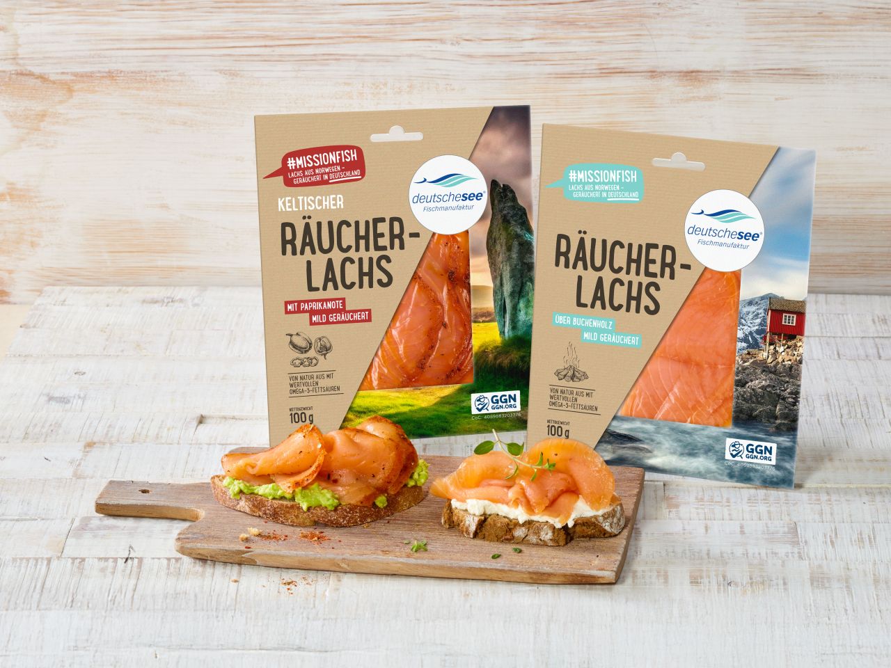 Räucherlachs in Selbstbedienung Räucherlachs in Selbstbedienung