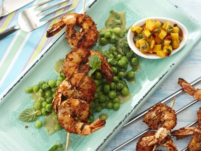 Garnele gebraten & gegrillt