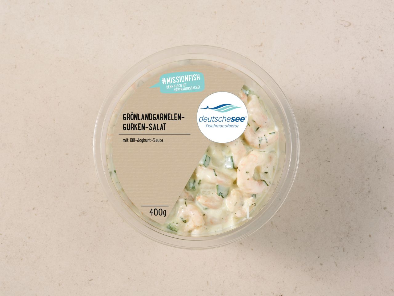 Grönlandgarnelen-Gurken-Salat · 400g